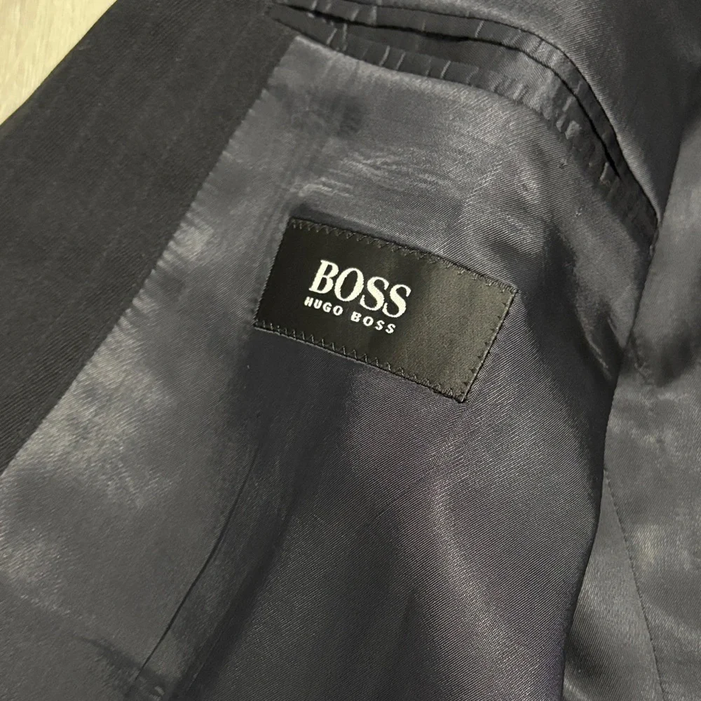 🔥BUNDLESALE 46L Hugo Boss Virgin Wool Classy Pinstripe Blazer Sports Coat Jacket